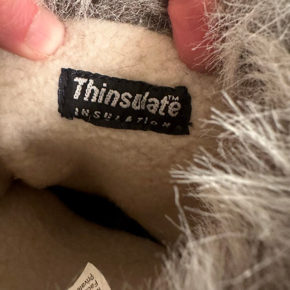 Polar Edge Thinsulate Suede Leather Faux Fur Boots Winter Womens Sz 7 Gorpcore - Picture 16 of 16